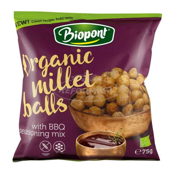 Biopont Extrudált Kölesgolyó barbecue gluténmentes 75g