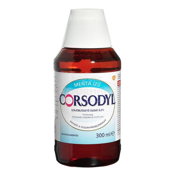 Corsodyl szájvíz alkoholmentes szájöblögető oldat 300ml