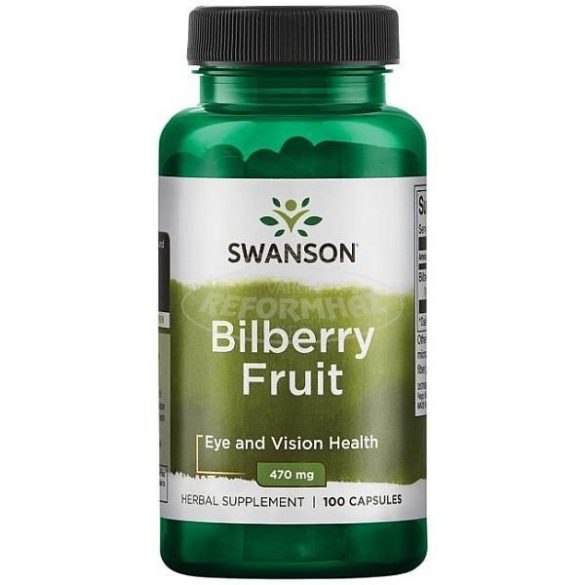 Swanson Bilberry 470mg fekete áfonya kapszula 100x