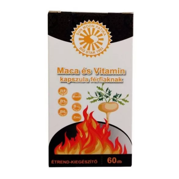 Big Star Maca Perui Zsázsa Mens'Maca kapszula 100% férfi 60x