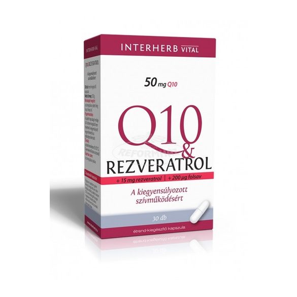 Interherb Vital Q10 & Rezveratrol kapszula 30x