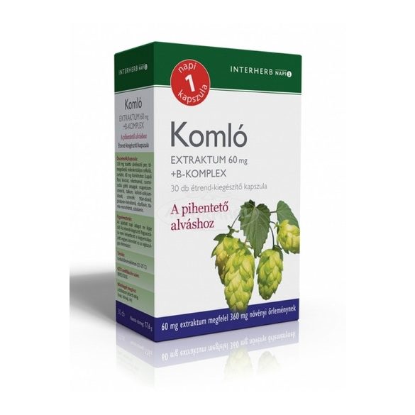 Interherb Napi 1 Komló Extraktum kapszula+ B-komplex 30x