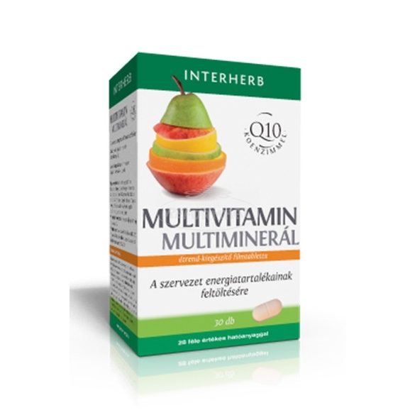 Interherb Vital Multivitamin Multiminerál Q10 koenzimmel 30x
