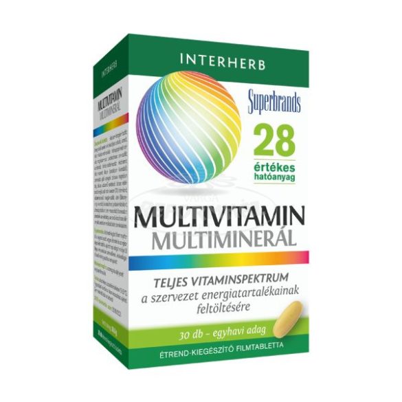Interherb Vital Multivitamin Multiminerál Q10 koenzimmel 30x