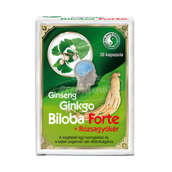 Dr.Chen Ginseng Ginkgo biloba Forte+Rózsagyökér kapszula 30x