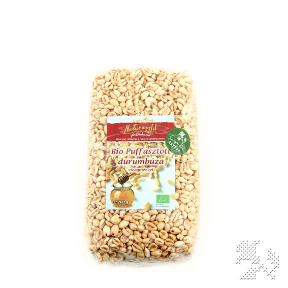 Naturgold bio puffasztott durumbúza virágmézzel 200g