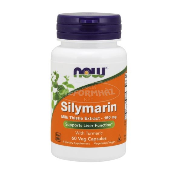 Now Silymarin máriatövis és kurkuma kapszula 150mg 60x