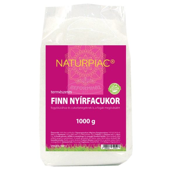 NaturPiac Nyírfacukor finn 1000g