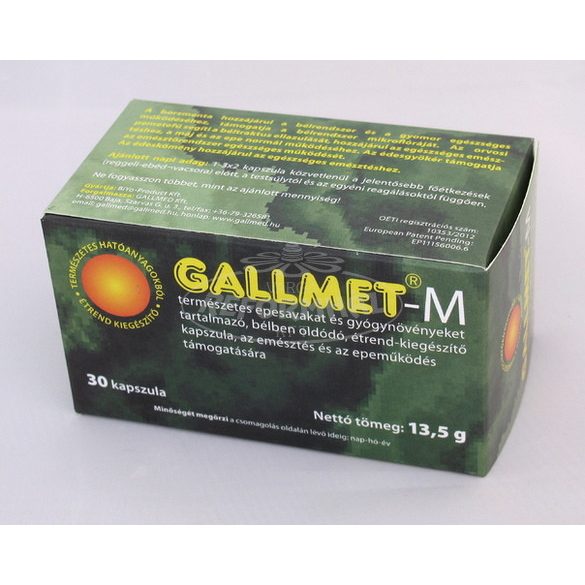 Gallmet-M természetes epesav kapszula 30x