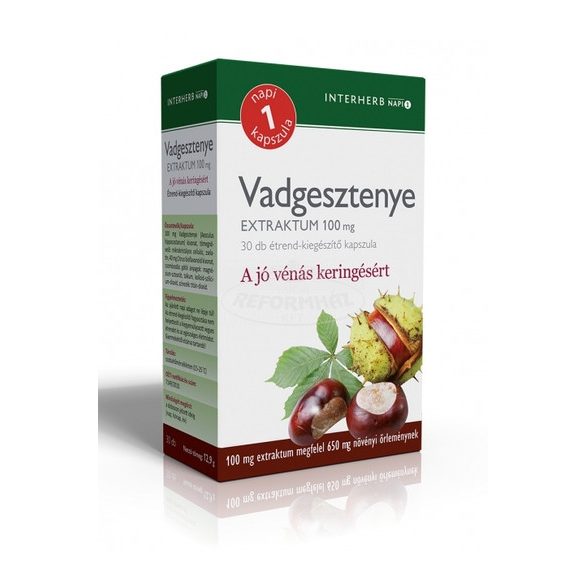 Interherb napi 1 Vadgesztenye extraktum kapszula 30x