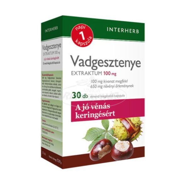 Interherb napi 1 Vadgesztenye extraktum kapszula 30x