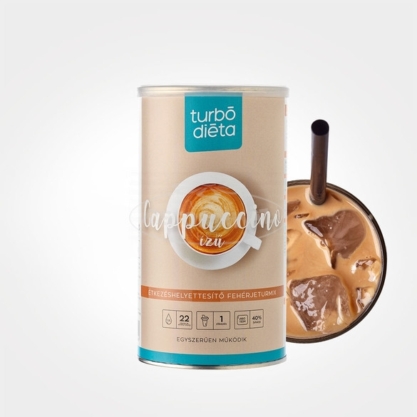 Idealbody fogyókúrás capuccino  intenzív turmixpor 525g