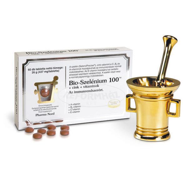 Bio-Szelénium 100+cink+vitamin tabletta 437mg 60x
