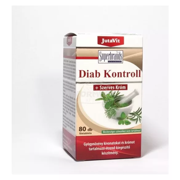 Jutavit Diabétesz kontroll tabletta +szerves króm 80x