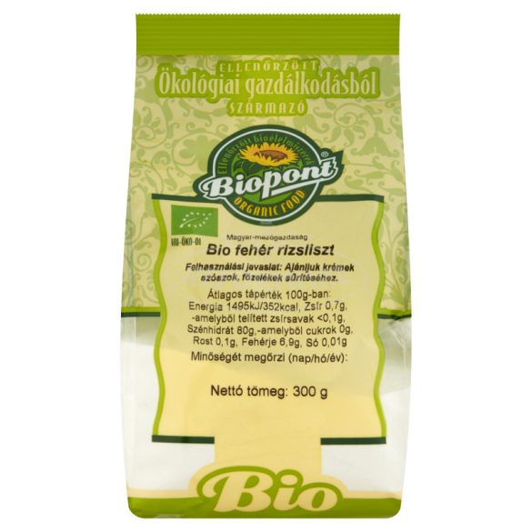 Biopont Fehér rizsliszt bio 300g
