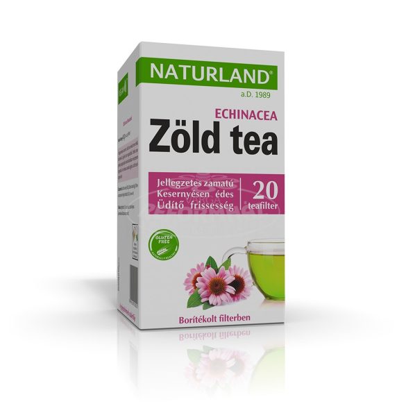 Naturland Zöldtea Echinaceával 20x2g 20x