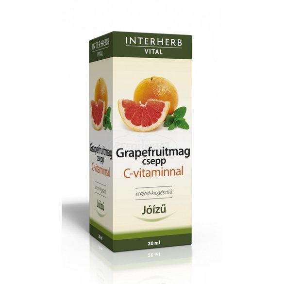 Interherb Grapefruit cseppek+C vital nem keserű 20ml