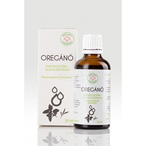 Bálint cseppek Oregano -kukoricacsira olaj 50ml