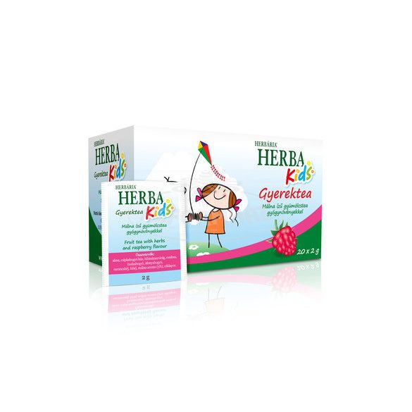 Herba Kids Gyerektea málna ízű filteres 20x2g 40g