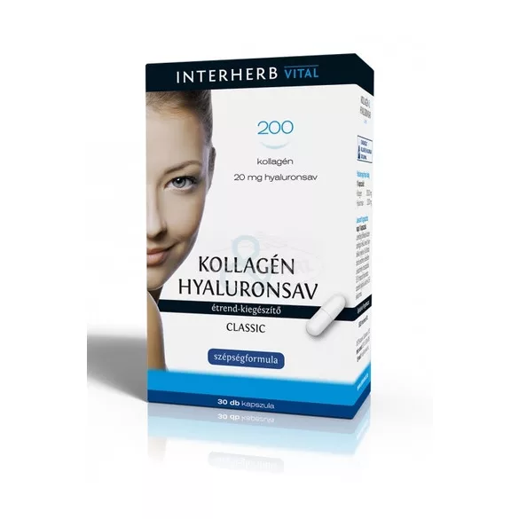 Interherb Kollagén Hyaluronsav Classic +Biotin kapszula 30x