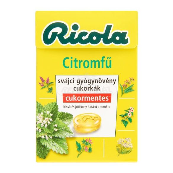 Ricola Citromfű gyógynövényes cukorka 40g