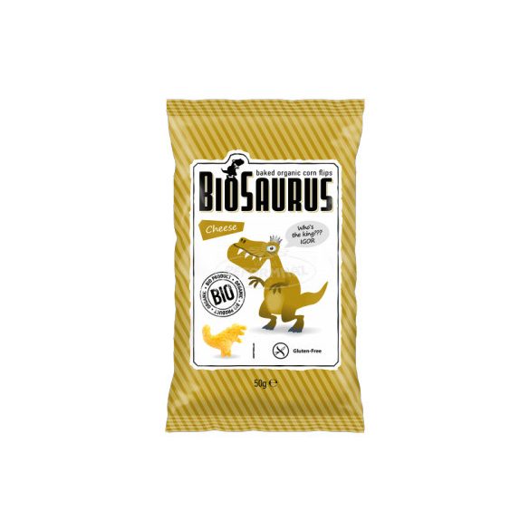 Biopont Kukoricás snack sajtos, bio BioSaurus Igor 50g