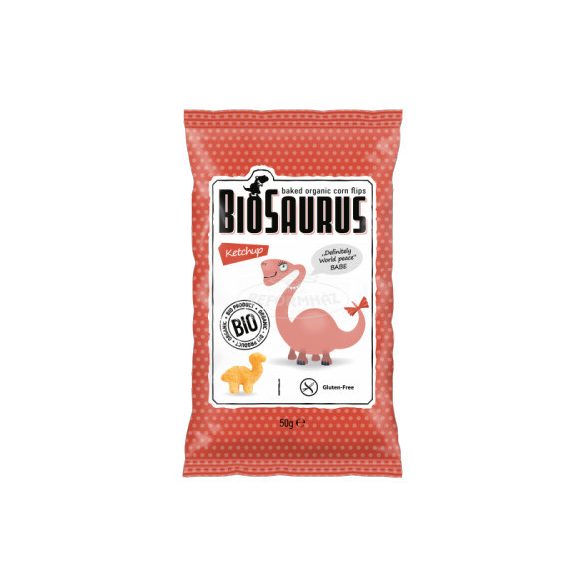 Biopont Kukoricás snack ketchupos bio Biosaurus Babe 50g