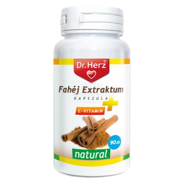 Dr Herz Fahéj Extraktum kapszula C vitaminnal 90x