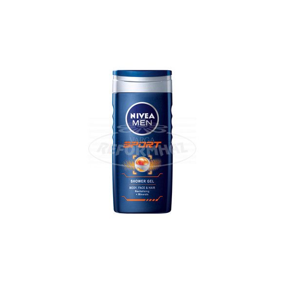 Nivea tusfürdő men Sport hajmosáshoz is 250ml