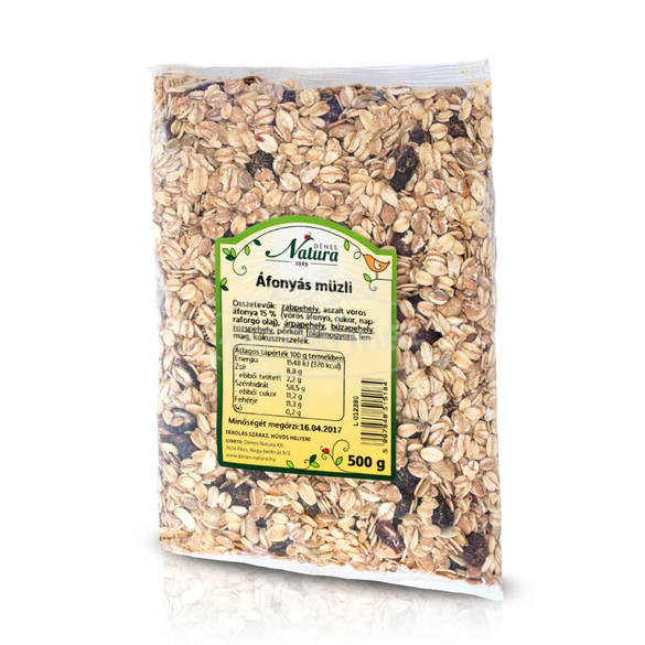 Natura Müzli áfonyás 500g