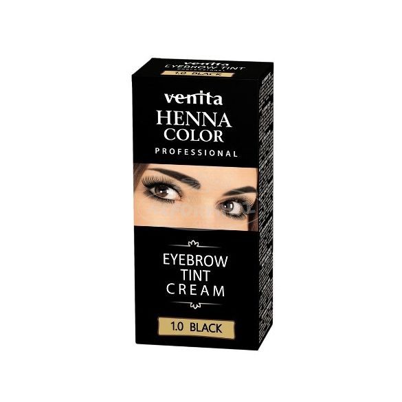 Henna Color szempilla és szemöldök porfesték fekete 1.5g