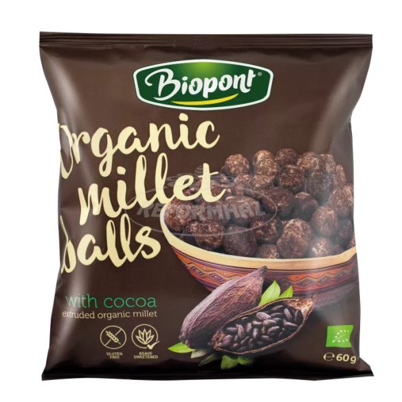 Biopont Extrudált Kölesgolyó kakaós gluténmentes 60g