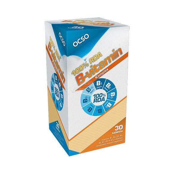 Ocso B-vitamin komplex 100% RDA tabletta 30x