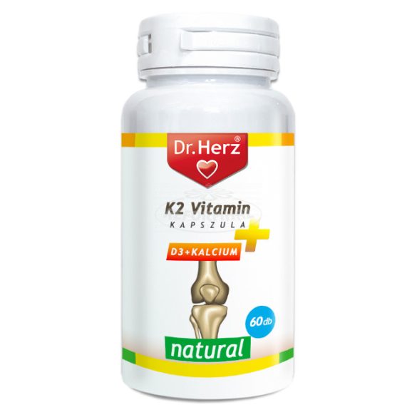 Dr Herz K2 vitamin+D3+Kalcium kapszula 60x