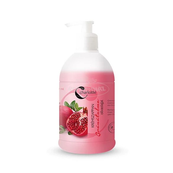 Charlotte krémszappan pumpás gránátalma olivaolajjal 500ml