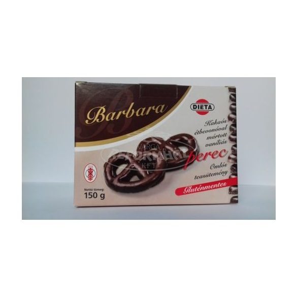 Barbara gluténmentes teasütemény perec vaníliás kakaós 150g