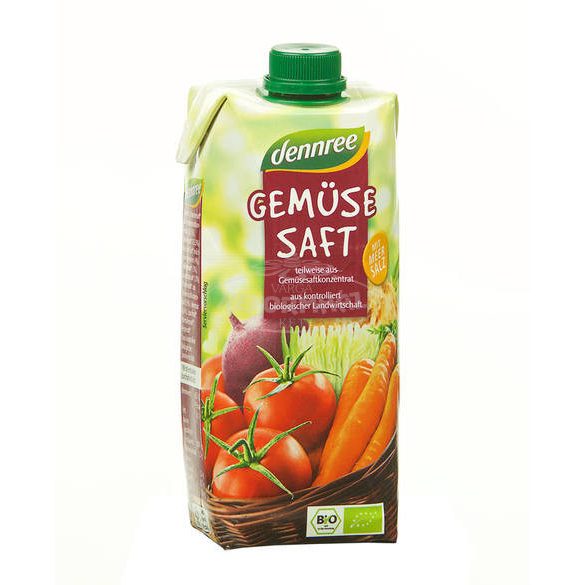 Dennree bio Vegyes zöldséglé 500ml