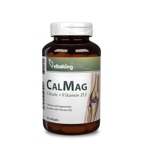 Vitaking CalMag Citrate+D3 gélkapszula 90x