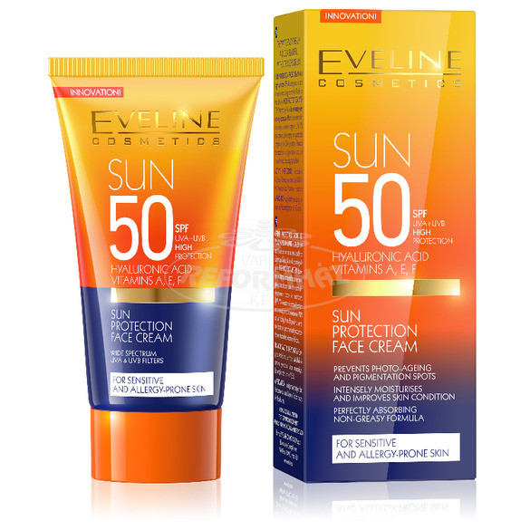 Eveline Sun Care expert napvédő arckrém SPF50 50ml