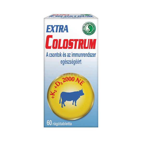 Dr.Chen Colostrum Extra rágótabletta K2 és D3 vitaminnal 60x