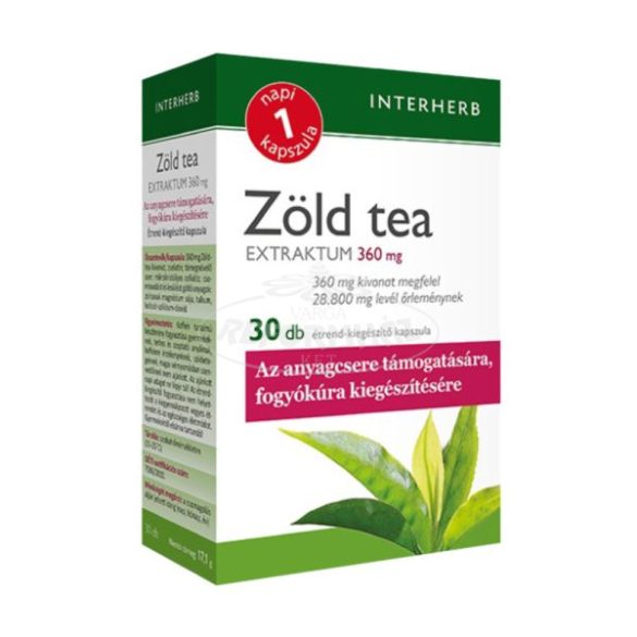 Interherb napi 1 Zöld tea extraktum kapszula 30x
