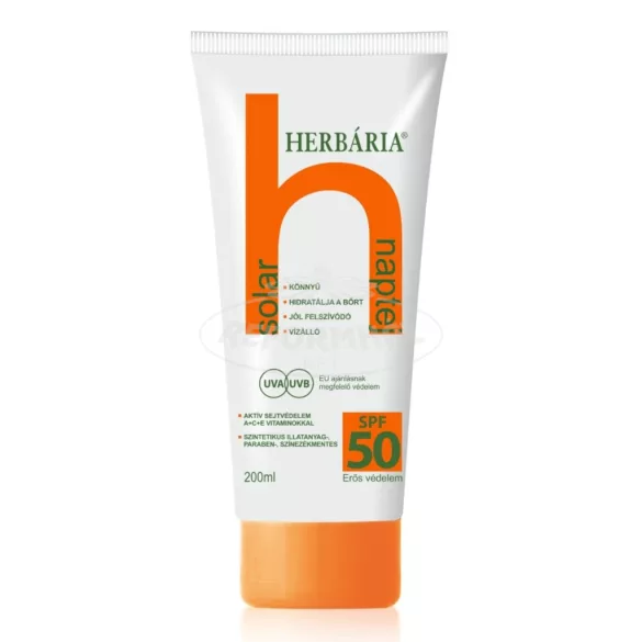 Herbária Solar SPF 50 naptej 200ml