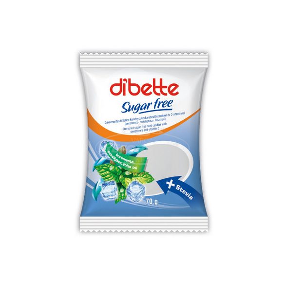 Dibette SugarFree vegyes mentolízű cukorka 70g