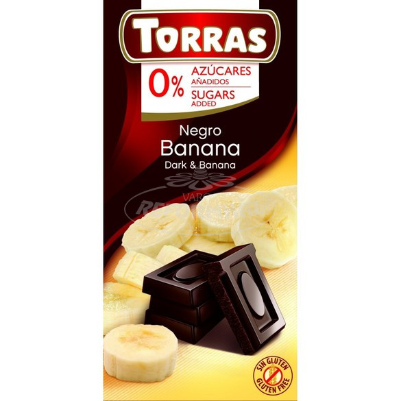 Torras Diabetikus banános étcsokoládé HCN 75g