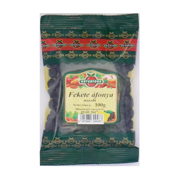 Naturfood Aszalt fekete áfonya 100g