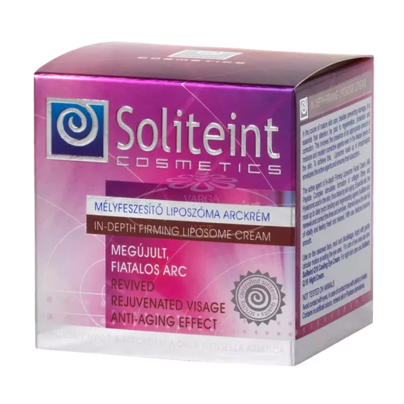 Soliteint cosmetics mélyfeszesítő liposzóma arckrém 50ml