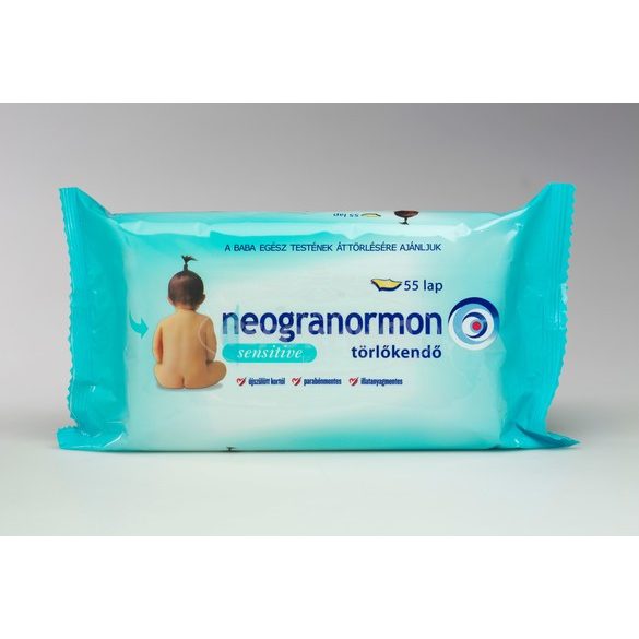 Neogranormon Baby törlőkendő sensitiv 55x
