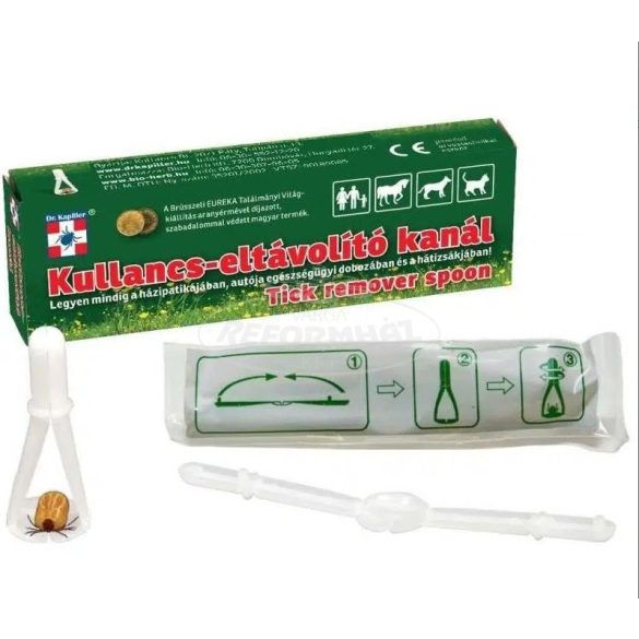 Kullancs eltávolító kanál 1x használatos 1x