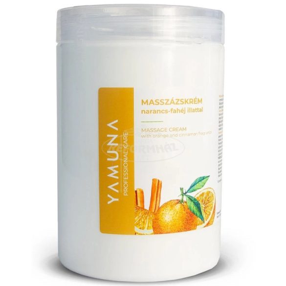Yamuna Masszázskrém zsíros narancs-fahéj 1000ml