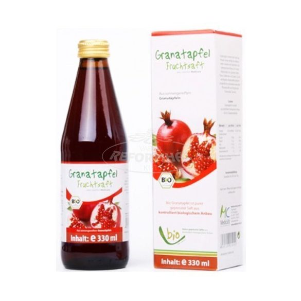 Medicura bio 100% Gránátalma gyümölcslé 330ml